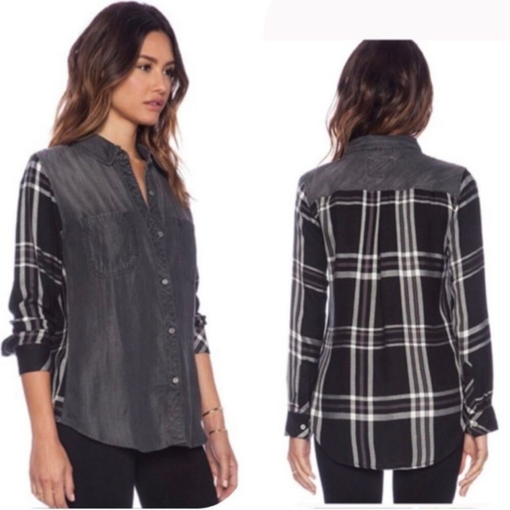 Rails Harper Plaid Flannel Button Down. - image 1